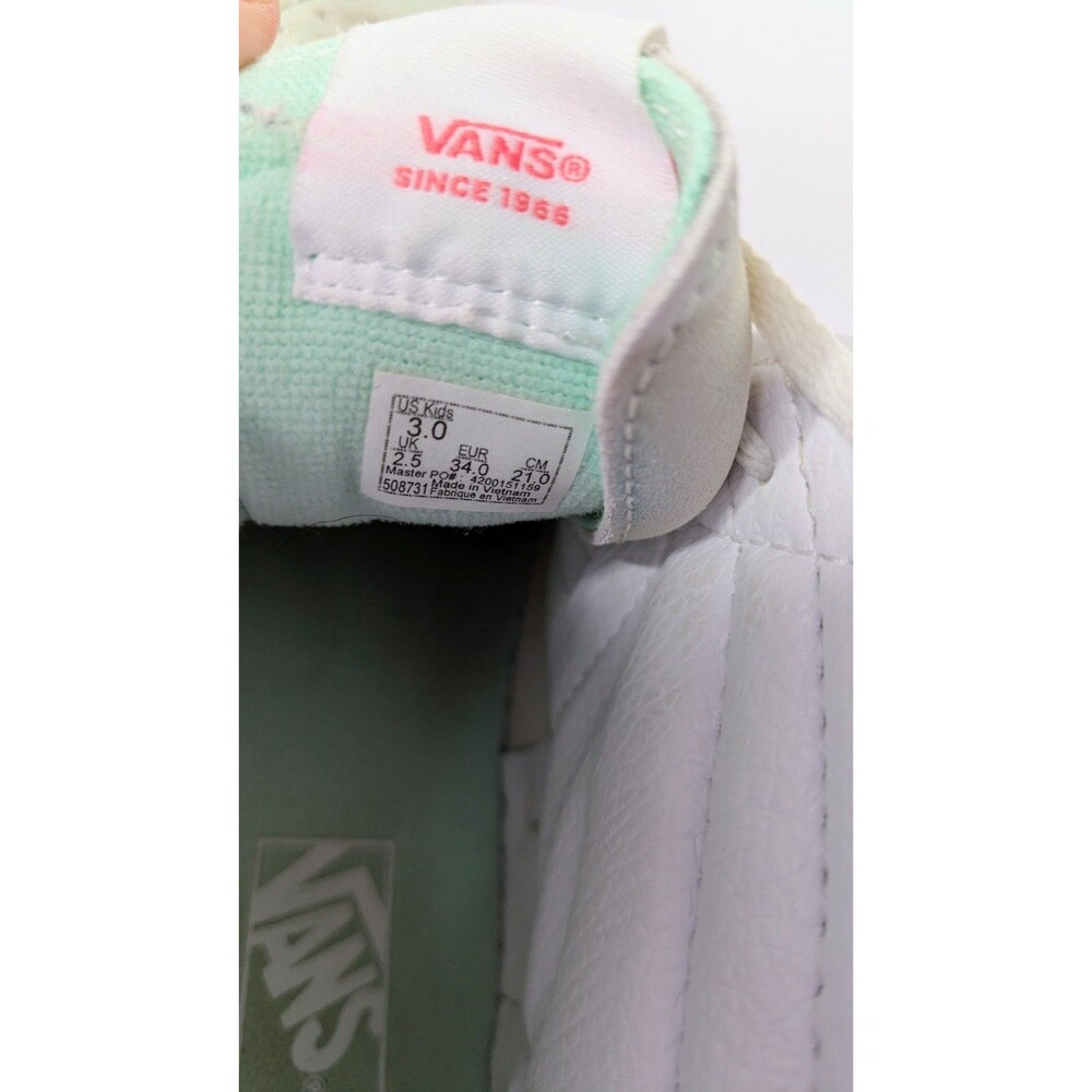 Vans Sk8 Hi Zip Rainbow Pastel Multicolor Back Zip High Top Kid Size US 3 - Picture 8 of 9